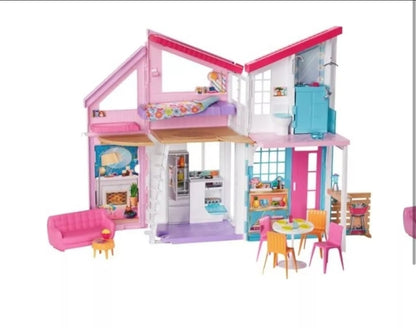 Barbie Malibu House Playset 2ft 6 Rooms-box Is Messed Up See Pictures