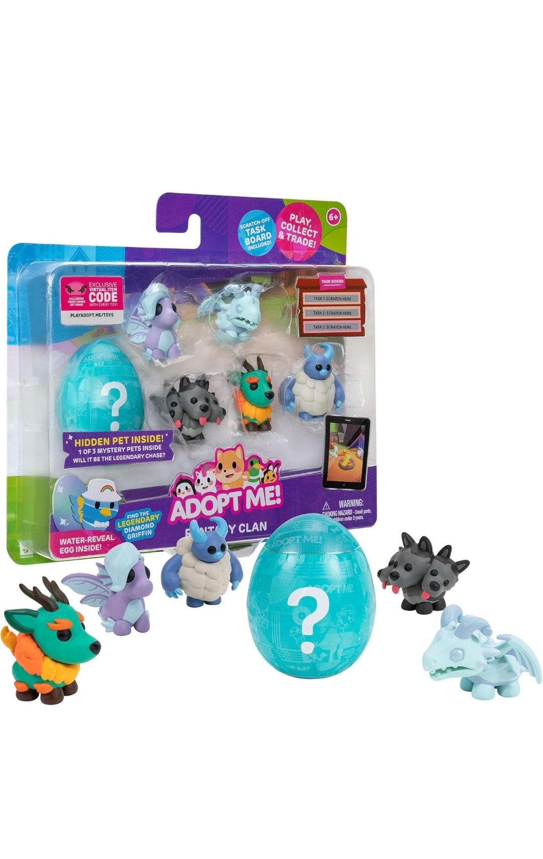 Adopt Me! Pet Fantasy Clan Mini Figure 6-Pack