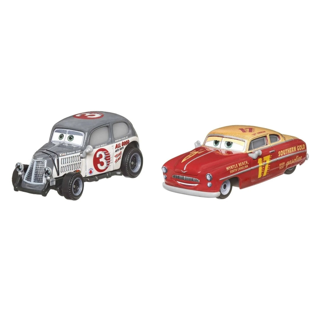 Pixars Cars Caleb Worley & Jet Robinson, Metal Series Double Pack