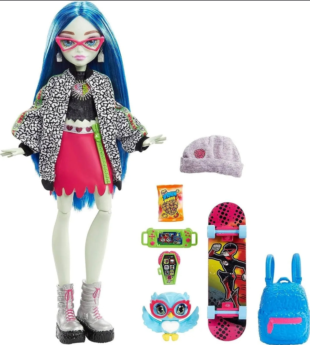 Monster High Ghoulia Yelps Doll With Pet And Accessories