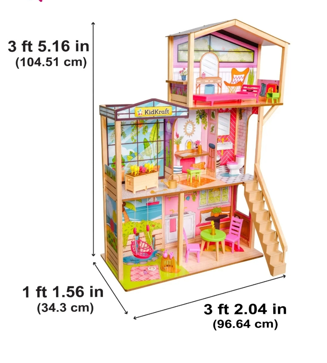 BLOOMING SPRING GARDEN DOLLHOUSE