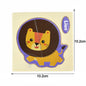 Montessori Wooden Cartoon Animal Puzzles – Early Learning Toy Set