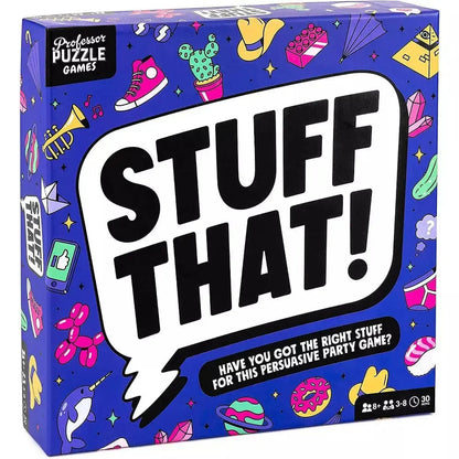 Stuff That! - Persuasive Party Game - Professor Puzzle Puzzle Merchant