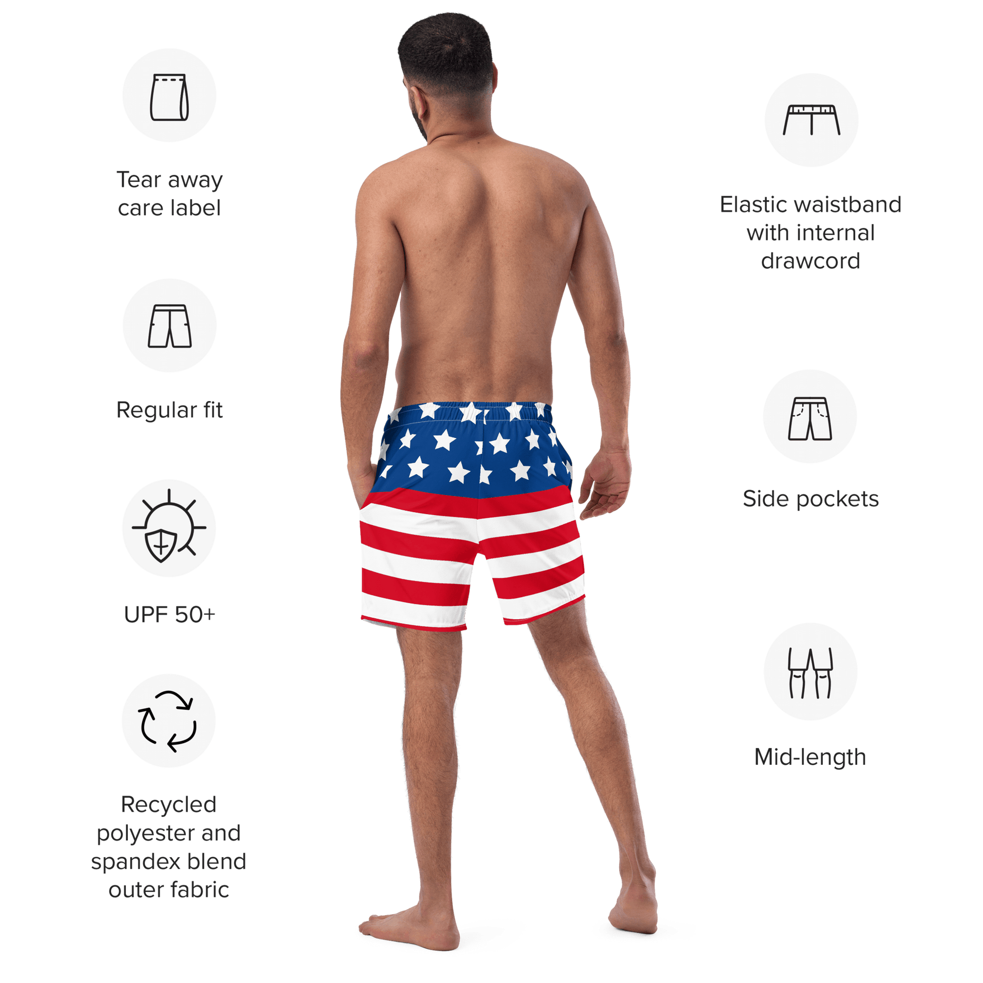 All American Swim Trunks - The Bargains BasementAll American Swim Trunks