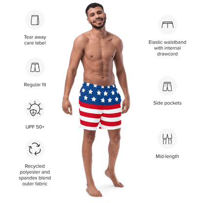 All American Swim Trunks - The Bargains BasementAll American Swim Trunks
