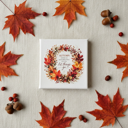 Autumn Canvas - Linen Flat Lay