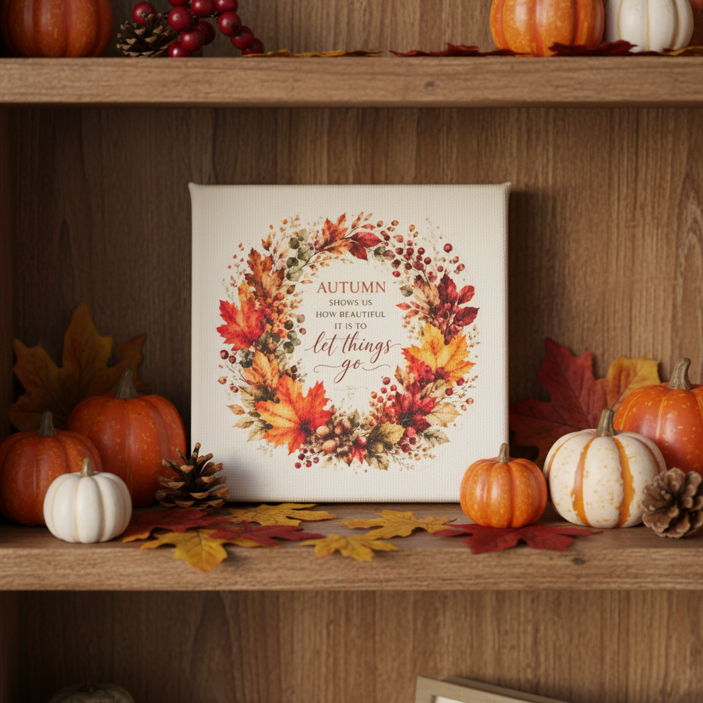Autumn Canvas - Shelf Styled