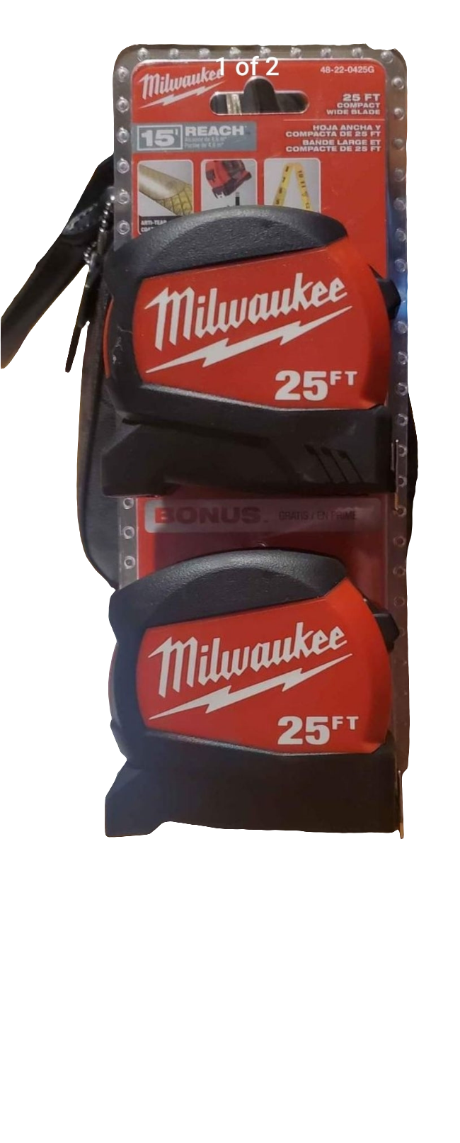 Milwaukee 2pack tapemeasure