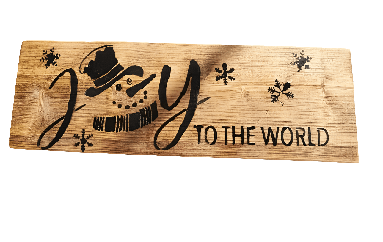 Joy to the world handmade sign - The Bargains Basement