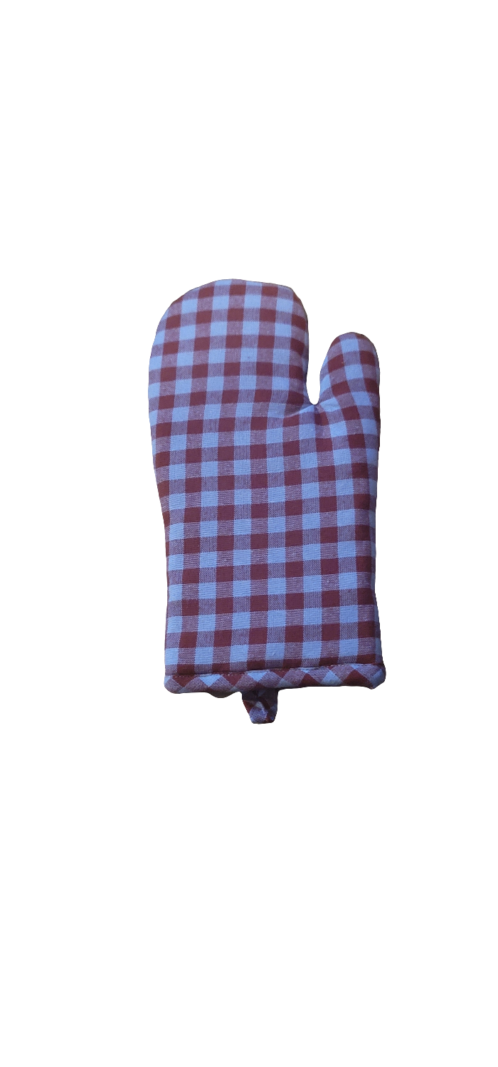 Oven Mitts blue & Red (2 mitts)