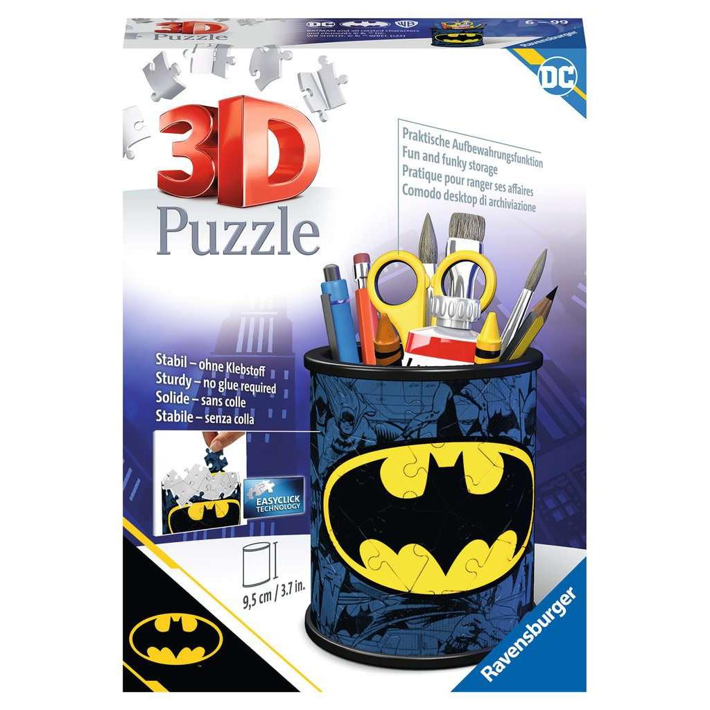 Batman Pencil Cup 57 Piece 3D Jigsaw Puzzle Ravensburger - The Bargains BasementBatman Pencil Cup 57 Piece 3D Jigsaw Puzzle Ravensburger