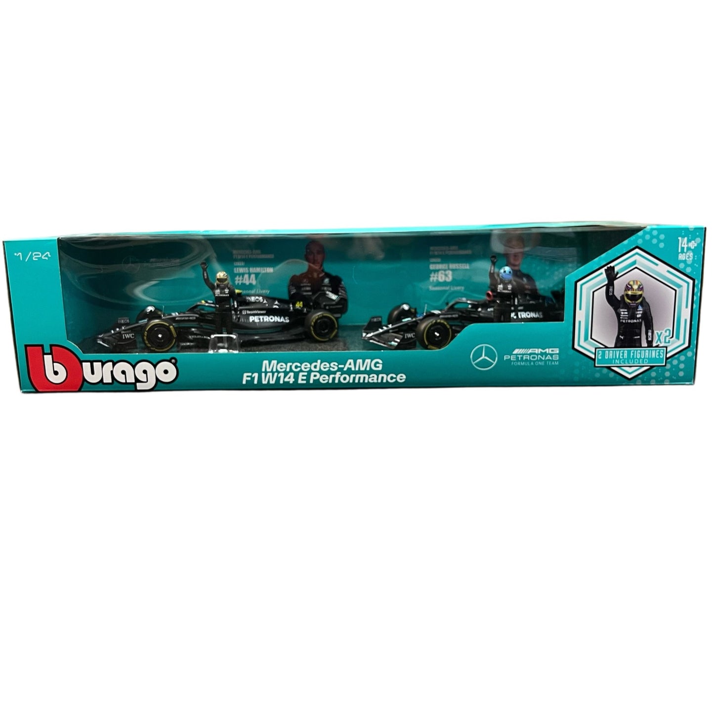 Bburago Formula One Racing 1:24 scale Race Cars with Driver Figures 2 - Pack - The Bargains BasementBburago Formula One Racing 1:24 scale Race Cars with Driver Figures 2 - Pack