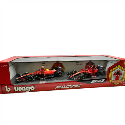 Bburago Formula One Racing 1:24 scale Race Cars with Driver Figures 2 - Pack - The Bargains BasementBburago Formula One Racing 1:24 scale Race Cars with Driver Figures 2 - Pack