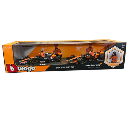 Bburago Formula One Racing 1:24 scale Race Cars with Driver Figures 2 - Pack - The Bargains BasementBburago Formula One Racing 1:24 scale Race Cars with Driver Figures 2 - Pack