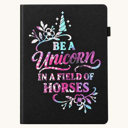 Be a Unicorn in a Field of Horses 5x7 Handmade Journal - The Bargains BasementBe a Unicorn in a Field of Horses 5x7 Handmade Journal