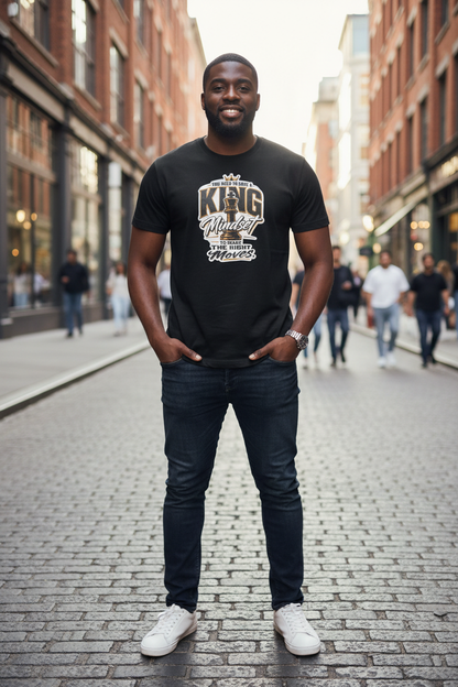 Black man wearing King Mindset T-Shirt