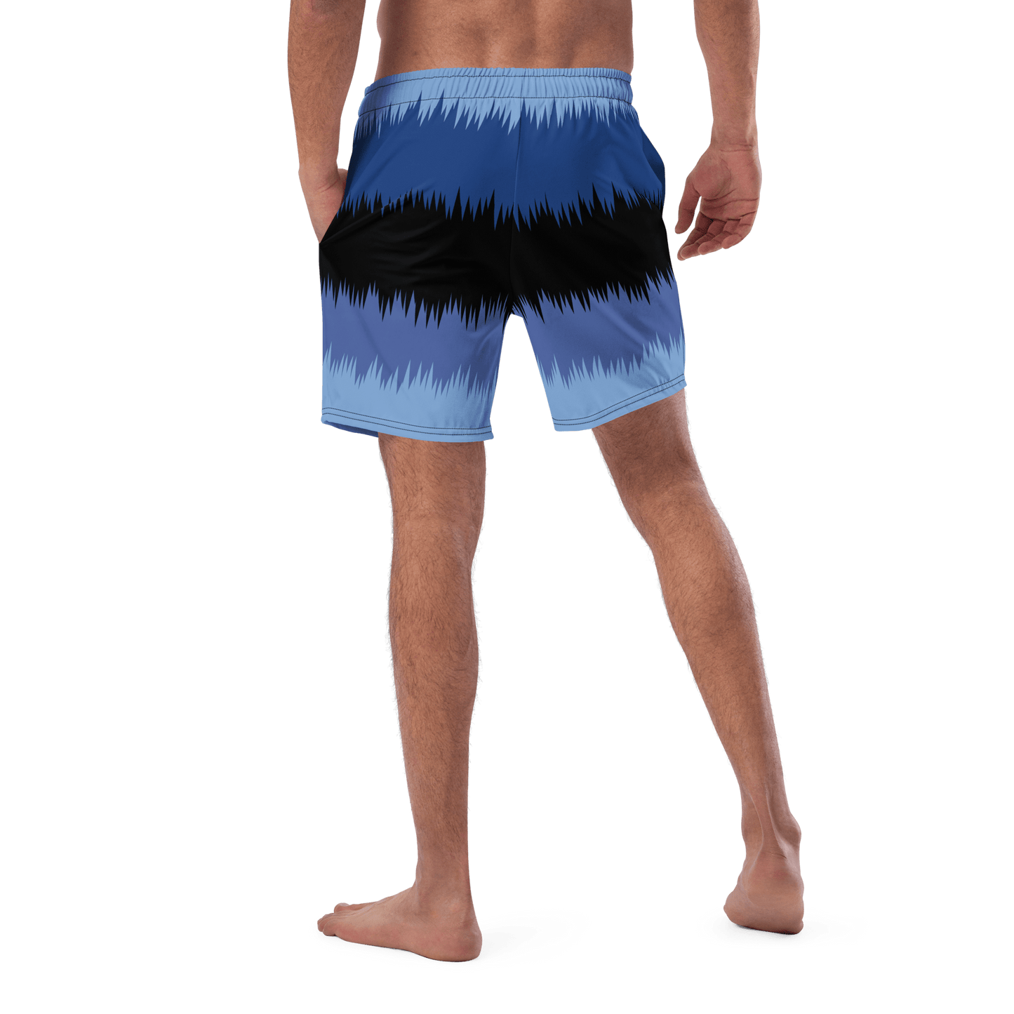Blue black stripped Swim Trunks - The Bargains BasementBlue black stripped Swim Trunks