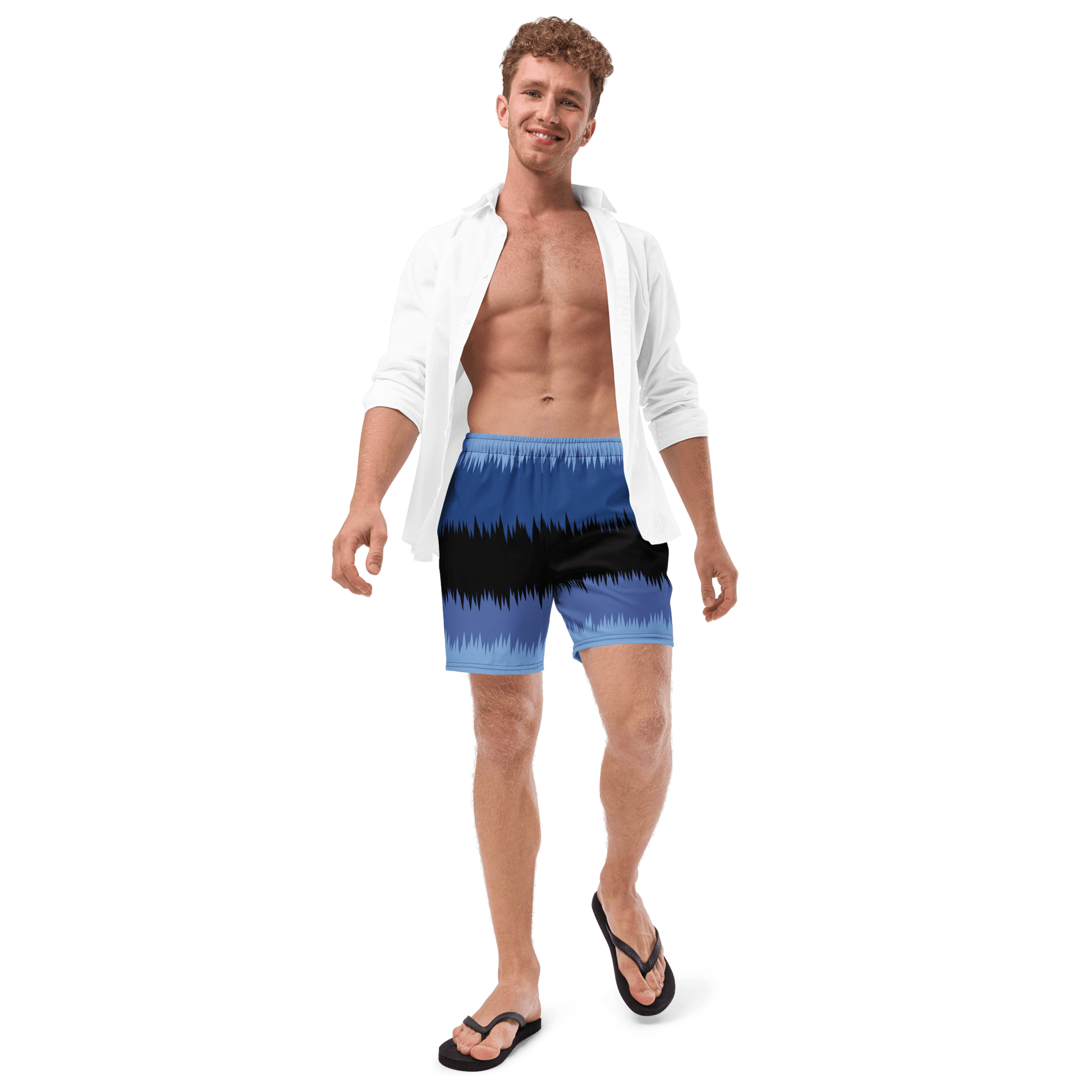 Blue black stripped Swim Trunks - The Bargains BasementBlue black stripped Swim Trunks