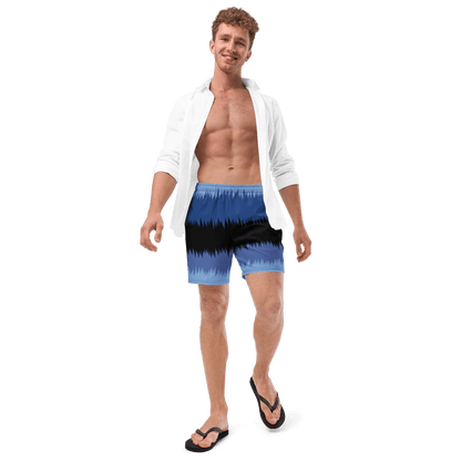 Blue black stripped Swim Trunks - The Bargains BasementBlue black stripped Swim Trunks