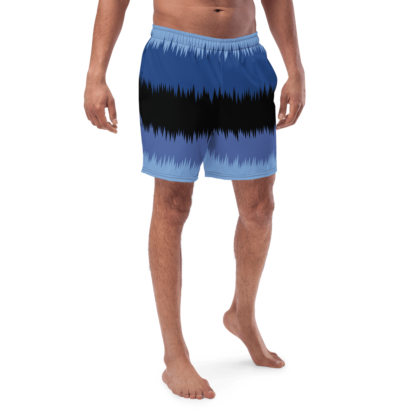 Blue black stripped Swim Trunks - The Bargains BasementBlue black stripped Swim Trunks