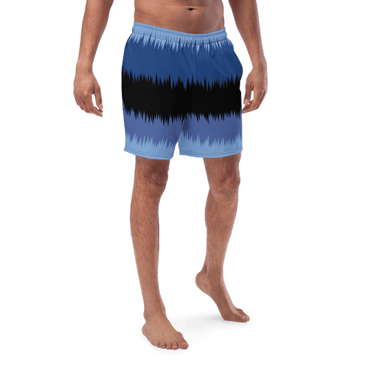 Blue black stripped Swim Trunks - The Bargains BasementBlue black stripped Swim Trunks