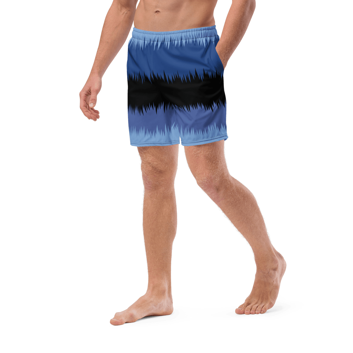 Blue black stripped Swim Trunks - The Bargains BasementBlue black stripped Swim Trunks