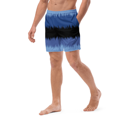 Blue black stripped Swim Trunks - The Bargains BasementBlue black stripped Swim Trunks