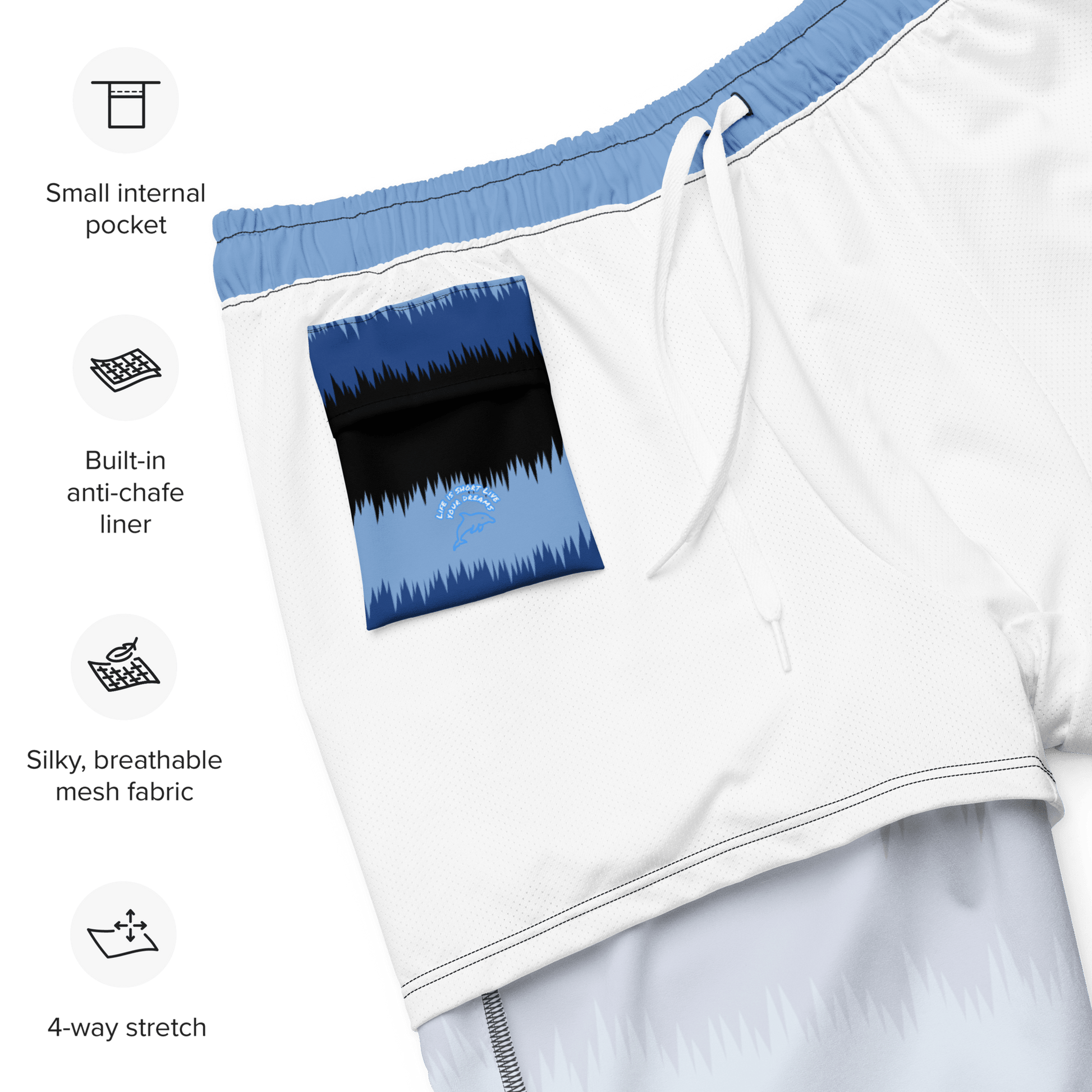 Blue black stripped Swim Trunks - The Bargains BasementBlue black stripped Swim Trunks