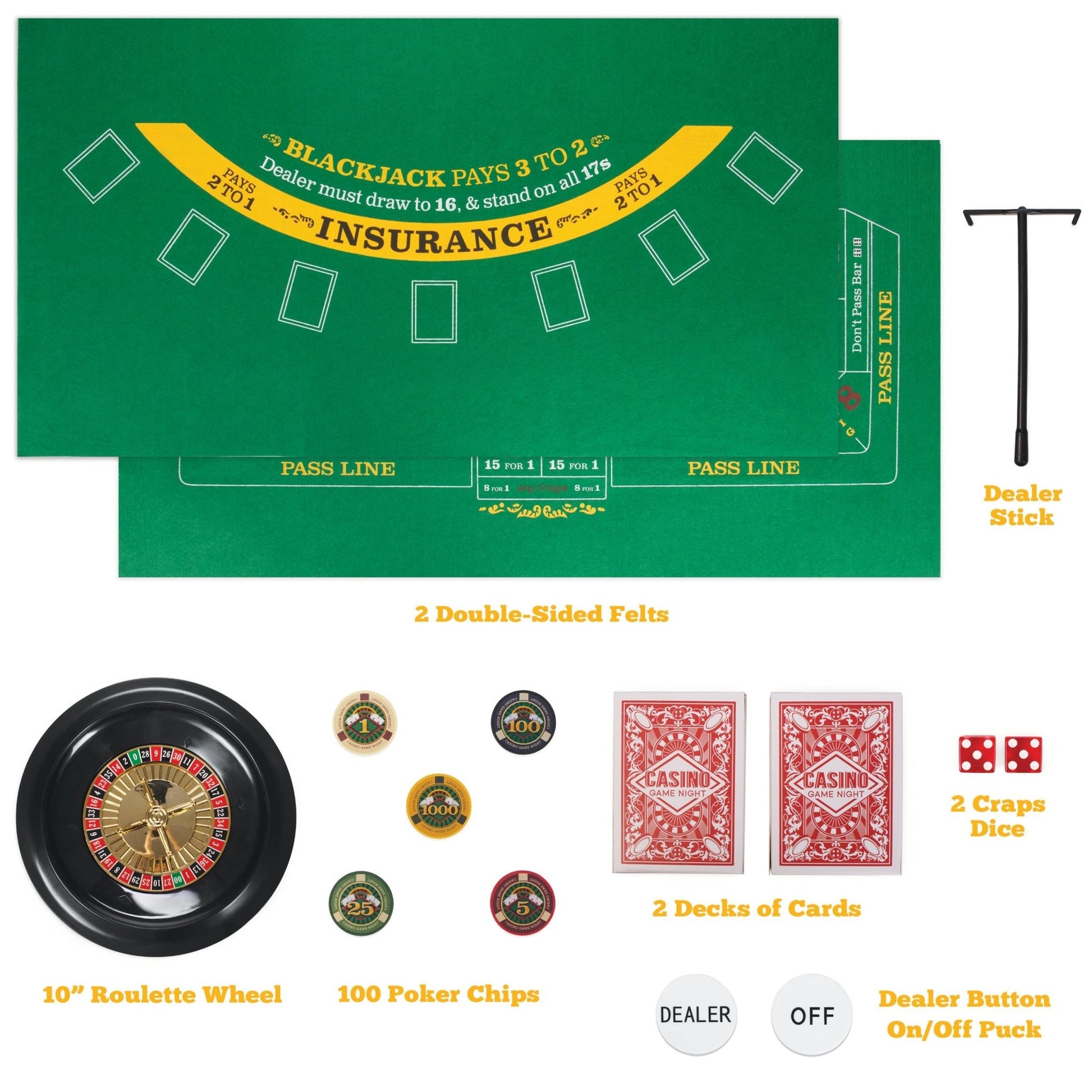 Casino Game Night: 4 Games in 1 - The Bargains BasementCasino Game Night: 4 Games in 1