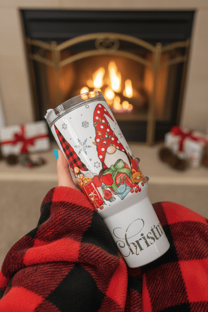 Christmas Gnome 40oz Tumbler with Handle - The Bargains BasementChristmas Gnome 40oz Tumbler with Handle