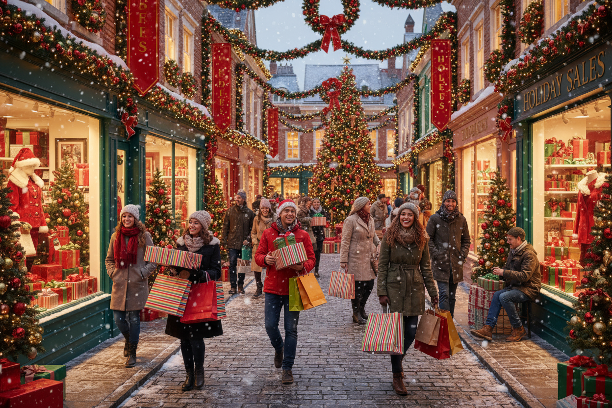 Christmas time shopping 