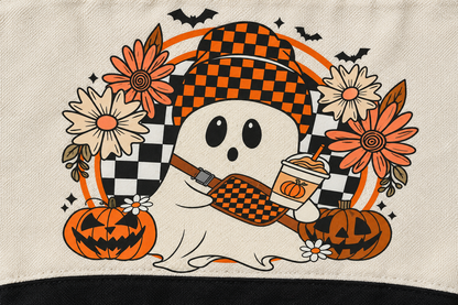 Close-up of the tote artwork