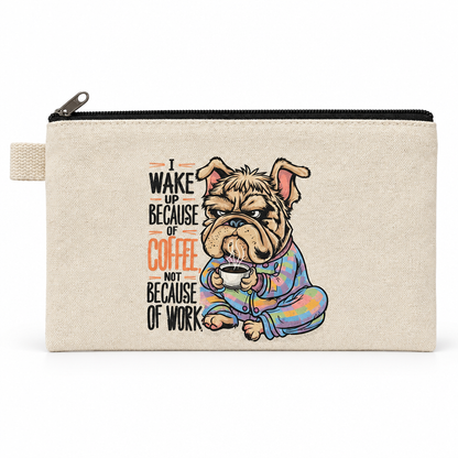Coffee bulldog pouch, studio view
