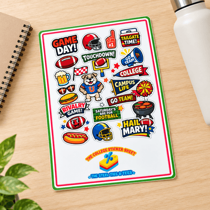 College Football Game Day Sticker Pack-vinyl stickers - The Bargains BasementCollege Football Game Day Sticker Pack-vinyl stickers