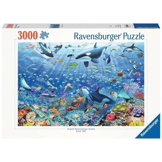 Colorful Underwater World 3000 Piece Jigsaw Puzzle Ravensburger - The Bargains BasementColorful Underwater World 3000 Piece Jigsaw Puzzle Ravensburger