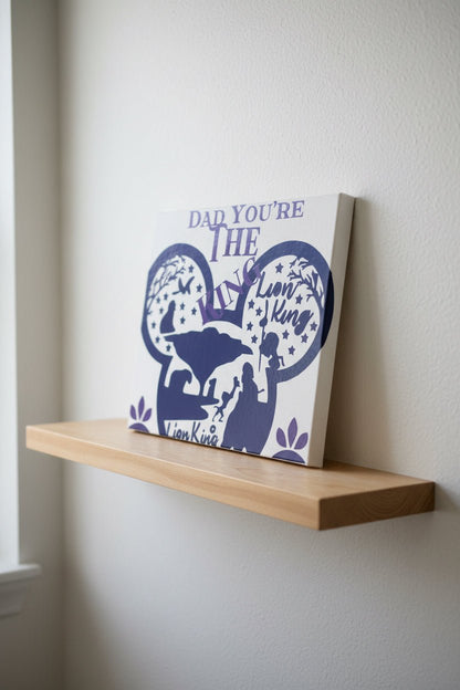 Dad You're The King - Handmade Lion King Canvas Sign - The Bargains BasementDad You're The King - Handmade Lion King Canvas Sign