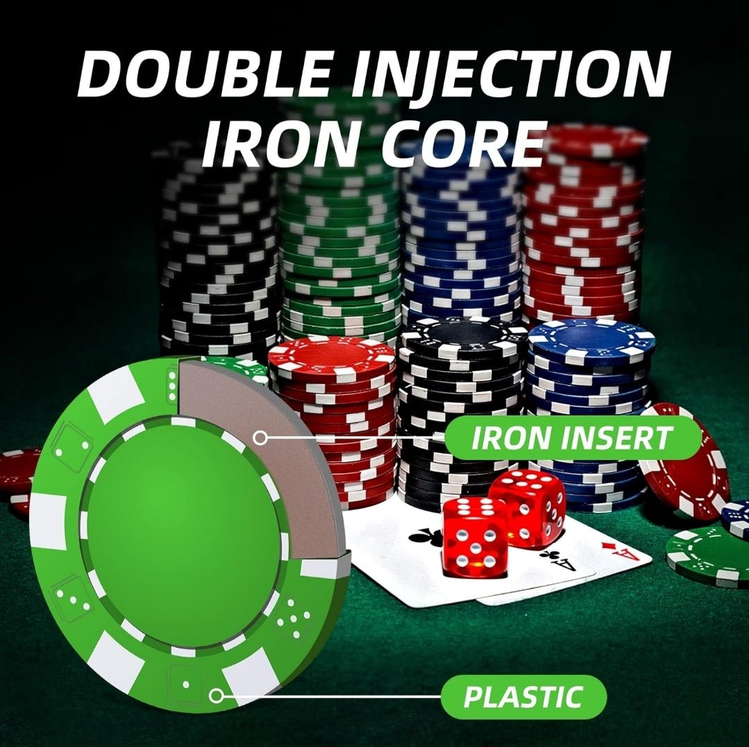Deluxe Poker Set with Aluminum Case - 200 Chips & Cards - The Bargains BasementDeluxe Poker Set with Aluminum Case - 200 Chips & Cards