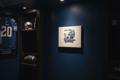 Detroit Lions Fearless & Blue – Handmade 11x14x1 Canvas Sign - The Bargains BasementDetroit Lions Fearless & Blue – Handmade 11x14x1 Canvas Sign