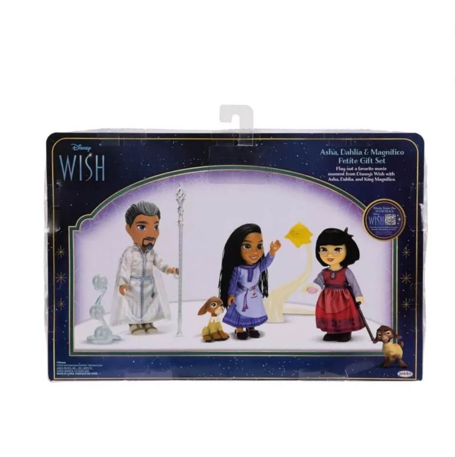 Disney Wish 6'' Asha Dahlia & Magnifico Petite Doll Gift Set - The Bargains BasementDisney Wish 6'' Asha Dahlia & Magnifico Petite Doll Gift Set