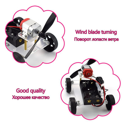 DIY Wind Car Electronic Kit – Educational Science Experiment Toy - The Bargains BasementDIY Wind Car Electronic Kit – Educational Science Experiment Toy