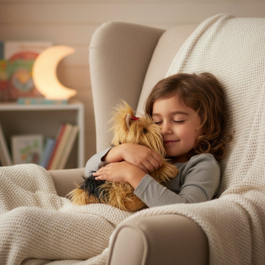 FAO Schwarz Plush Yorkie Puppy Dog Sitting Pink Bow Collar 10" Stuffed Animal - The Bargains BasementFAO Schwarz Plush Yorkie Puppy Dog Sitting Pink Bow Collar 10" Stuffed Animal