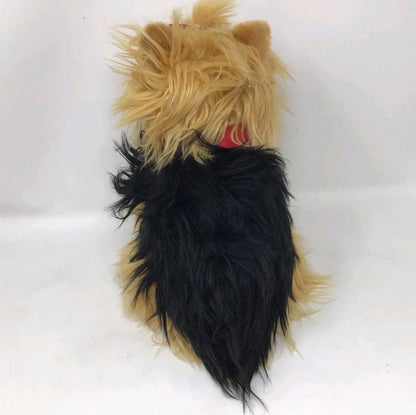 FAO Schwarz Plush Yorkie Puppy Dog Sitting Pink Bow Collar 10" Stuffed Animal - The Bargains BasementFAO Schwarz Plush Yorkie Puppy Dog Sitting Pink Bow Collar 10" Stuffed Animal