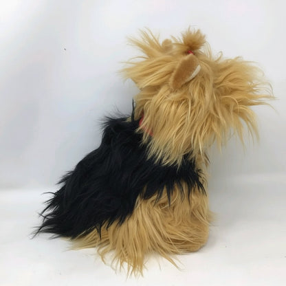 FAO Schwarz Plush Yorkie Puppy Dog Sitting Pink Bow Collar 10" Stuffed Animal - The Bargains BasementFAO Schwarz Plush Yorkie Puppy Dog Sitting Pink Bow Collar 10" Stuffed Animal
