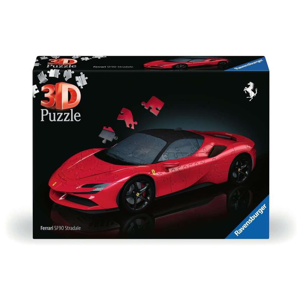 Ferrari SF90 Stradale Red 161 Piece 3D Jigsaw Puzzle Ravensburger - The Bargains BasementFerrari SF90 Stradale Red 161 Piece 3D Jigsaw Puzzle Ravensburger