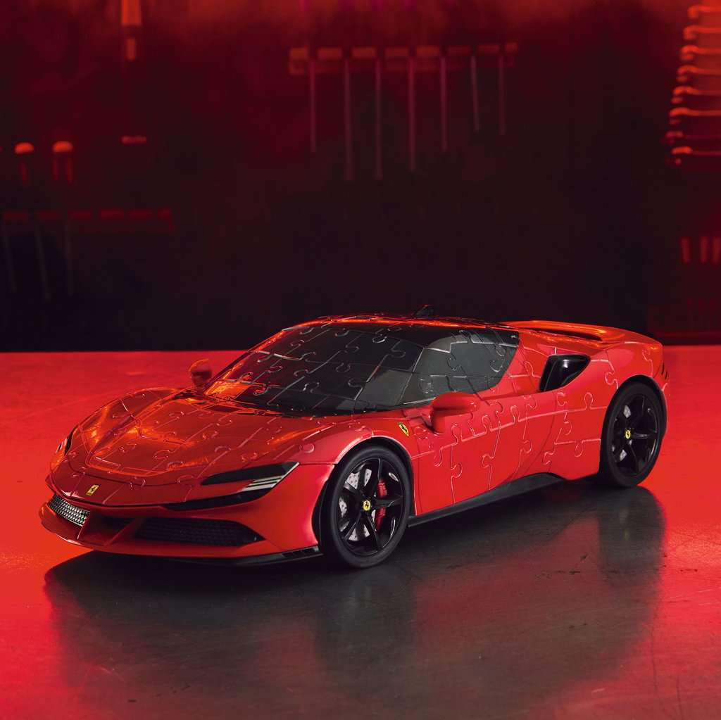 Ferrari SF90 Stradale Red 161 Piece 3D Jigsaw Puzzle Ravensburger - The Bargains BasementFerrari SF90 Stradale Red 161 Piece 3D Jigsaw Puzzle Ravensburger