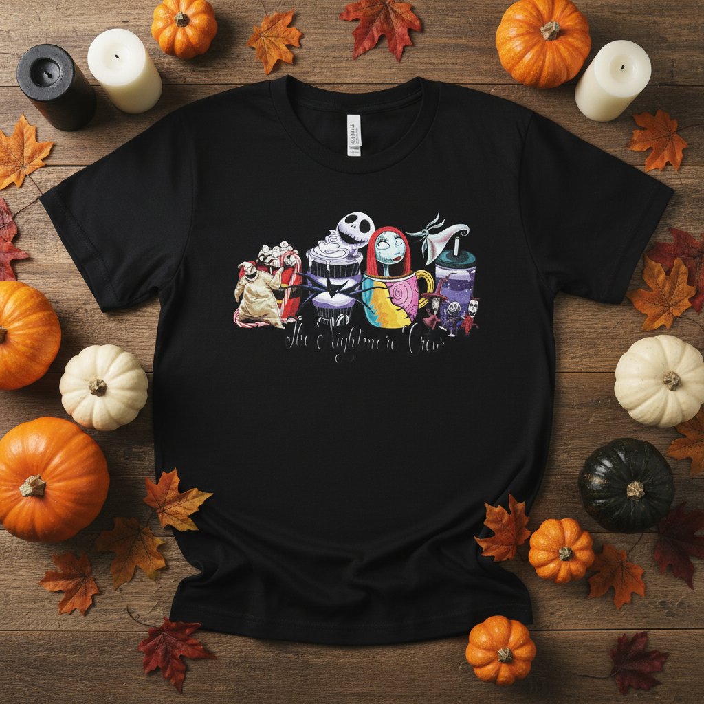 Flat lay with Halloween props