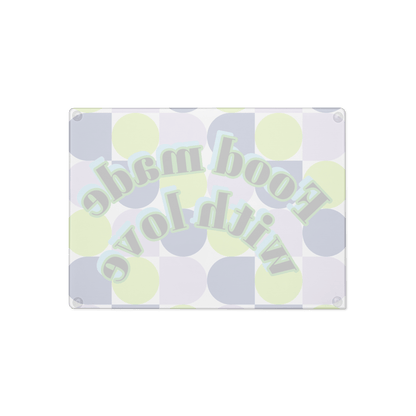 Food made with love Glass cutting board - The Bargains BasementFood made with love Glass cutting board
