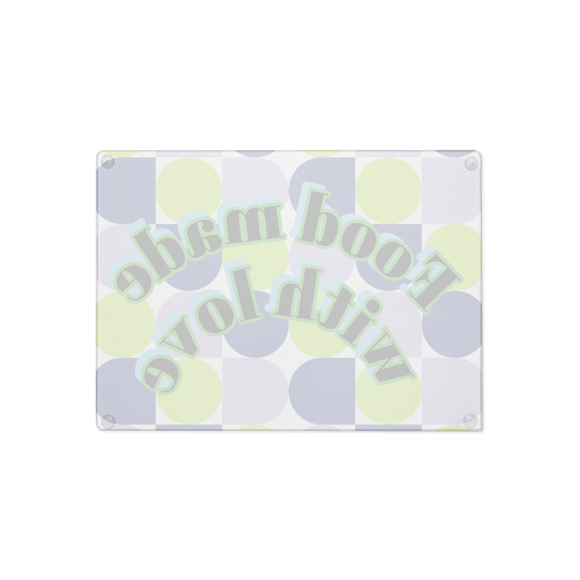 Food made with love Glass cutting board - The Bargains BasementFood made with love Glass cutting board