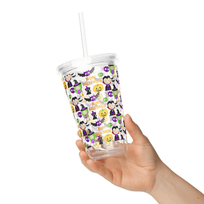 Fun Halloween Clear plastic tumbler - The Bargains BasementFun Halloween Clear plastic tumbler