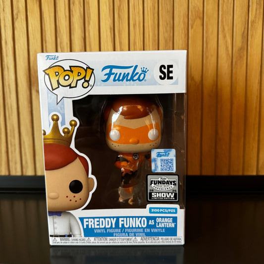 Funko Fundays Experience 2025: Pop! Originals DC Freddy Funko as Orange Lantern () LE3100 - The Bargains BasementFunko Fundays Experience 2025: Pop! Originals DC Freddy Funko as Orange Lantern () LE3100